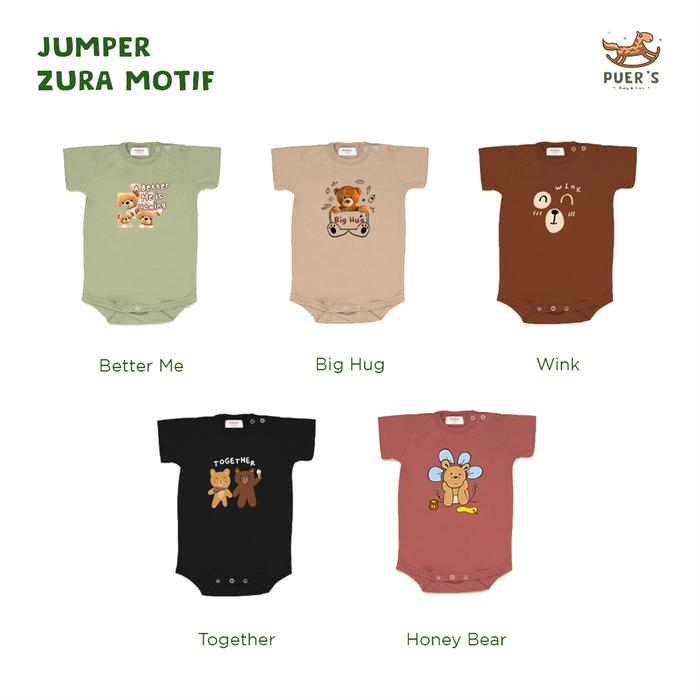 Puer's Bodysuit Baby / Jumper Bayi Zura Motif