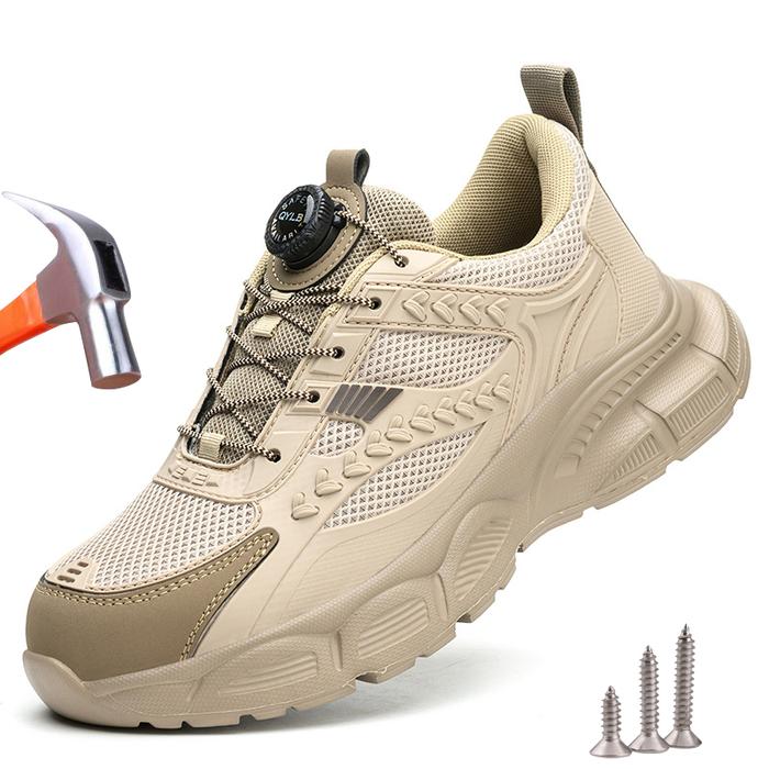 Rotation button Safety Shoes Men Women Protective Work Sneakers Indestructible Steel Toe Work Safety