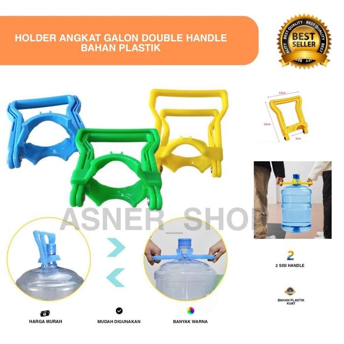 Holder Angkat Air Galon Minum Handle Aqua Alat Double Bantu Botol water Bahan plastik Tebal