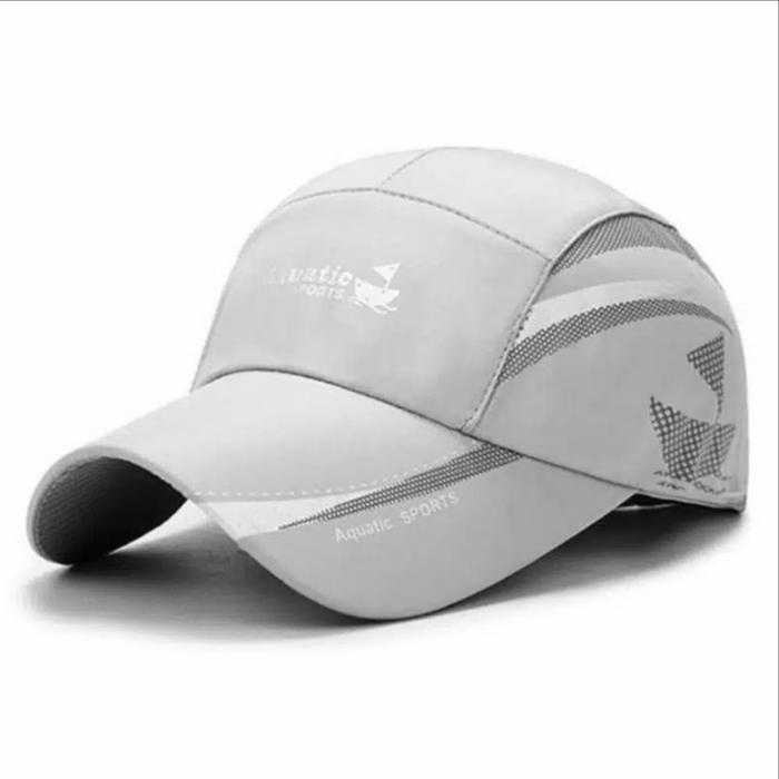 Topi Baseball Hat Cap Distro AQUATIC SPORT Parasut ANTI AIR Olahraga Quick Dry cepat kering run lari
