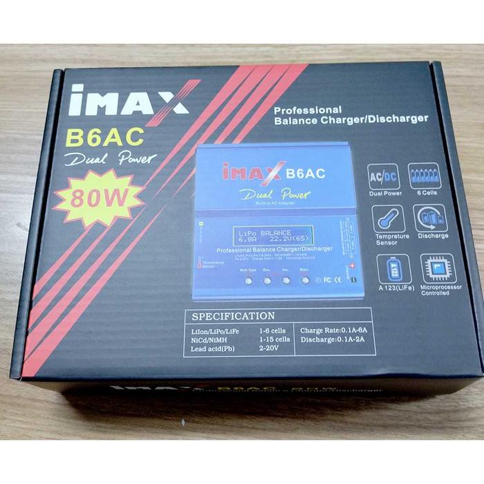 Imax B6Ac Charger Baterai Lipo Dengan Ac Adapter Integrated