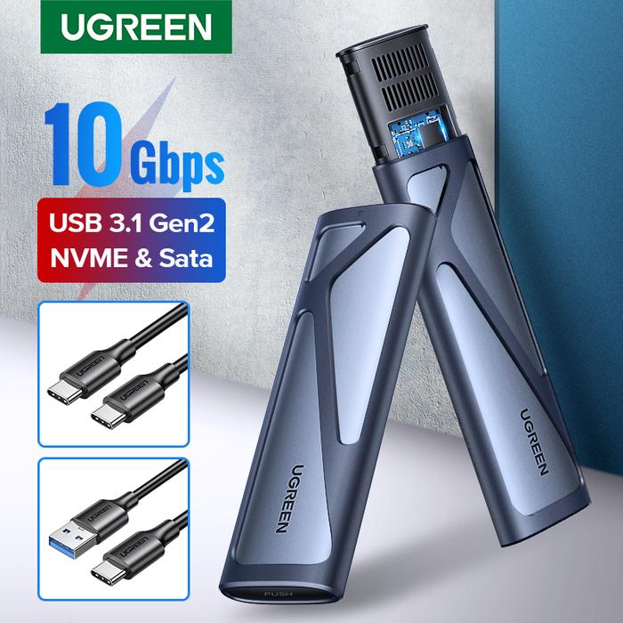 UGREEN M.2 NVMe SSD Enclosure Dual Protocol NVMe SATA to USB 3.1 Gen2