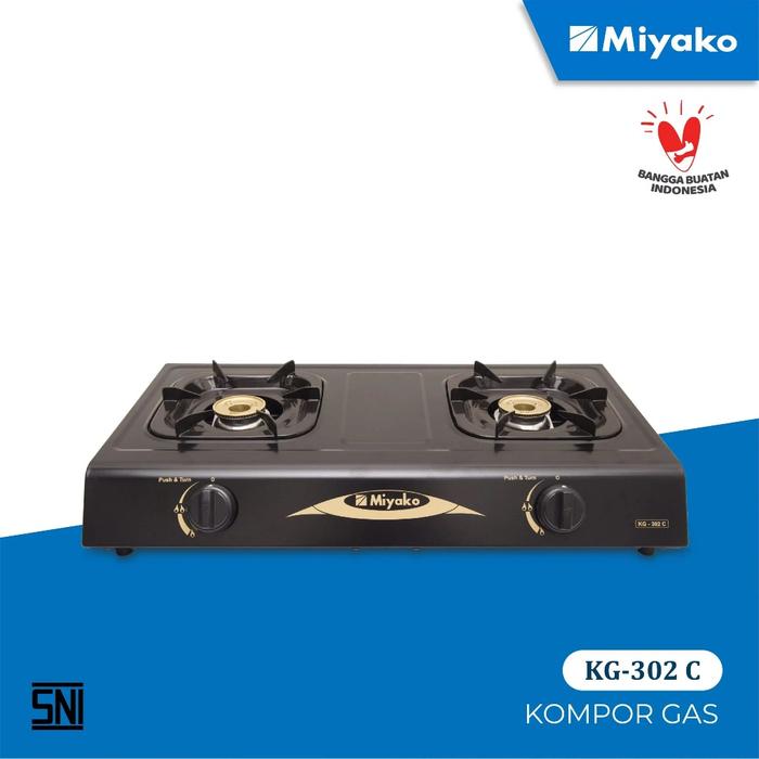 MIYAKO Kompor Gas 2 Tungku KG-302C Hemat Gas