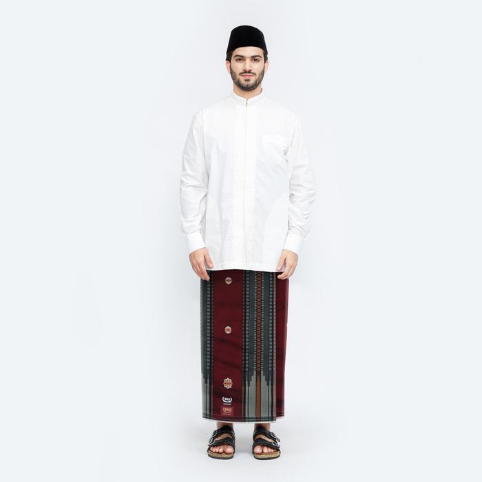 ASLI Sarung BHS Excnt Gold Motif E52 SGF SJ Merah Orange READY STOCK
