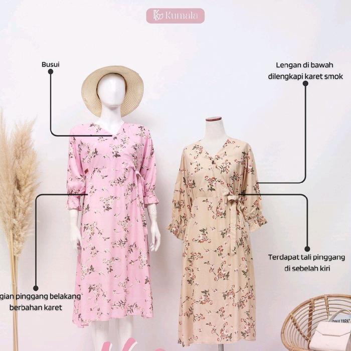 KUMALA APHRODITE DRESS LOLIPOP CREAMY LATTE