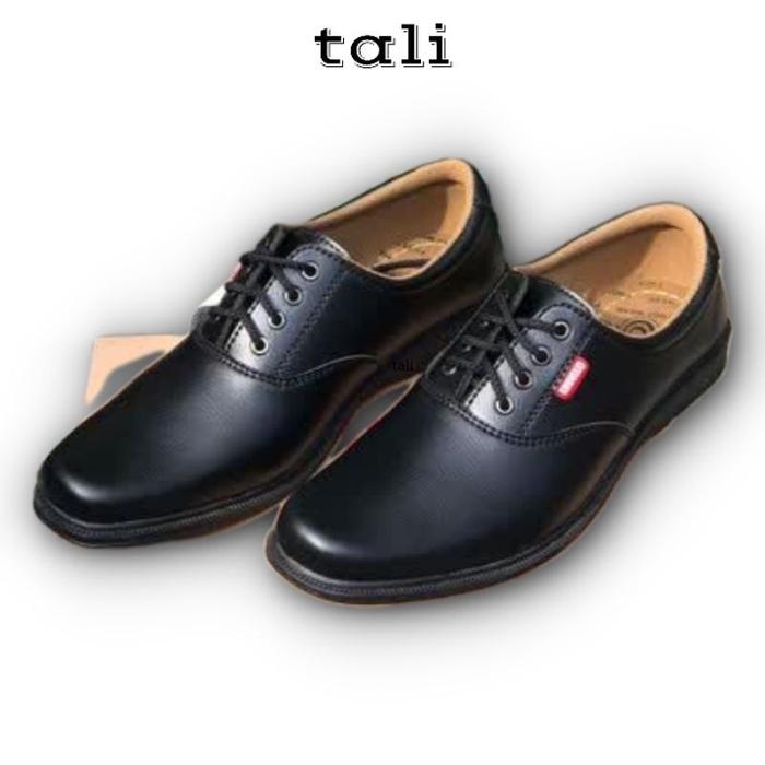 Sepatu Pantofel Cavello Original Sepatu Forma Pria Model Tali dan Slip on Shoes Kerja Hitam
