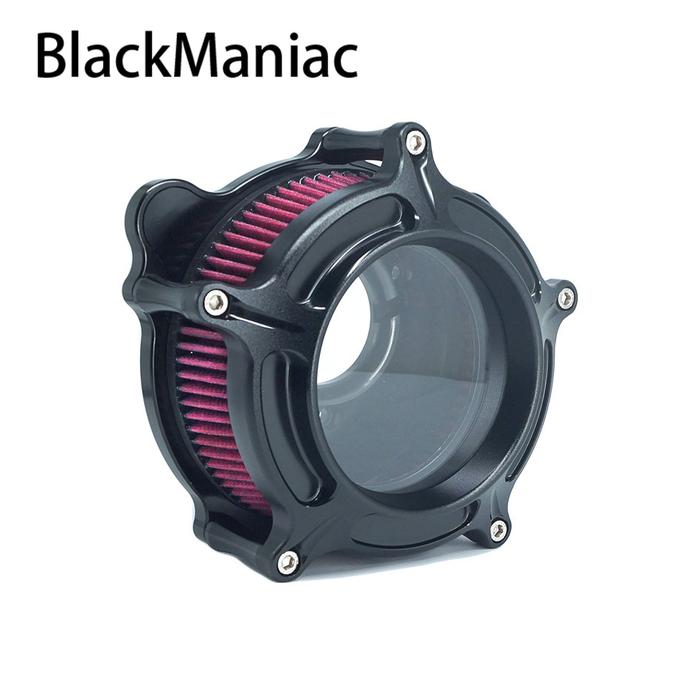 RSD Turbine Clarion Air Cleaner Matte Black Intake Filter For Harley