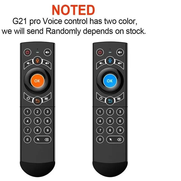 2.4G Wireless Keyboard Air Mouse G21 PRO Voice Remote Control with IR Learning Gyros for Android TV