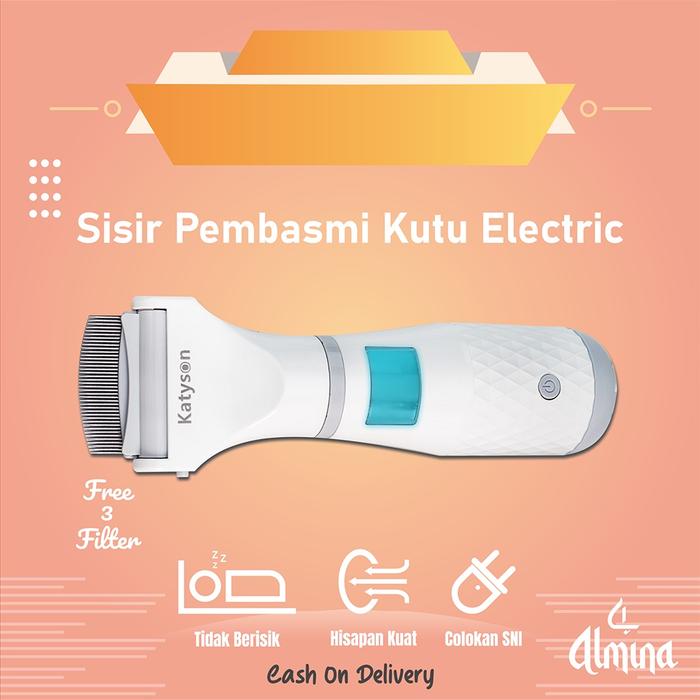 Sisir Kutu Elektrik Penghilang Kutu Rambut Almina