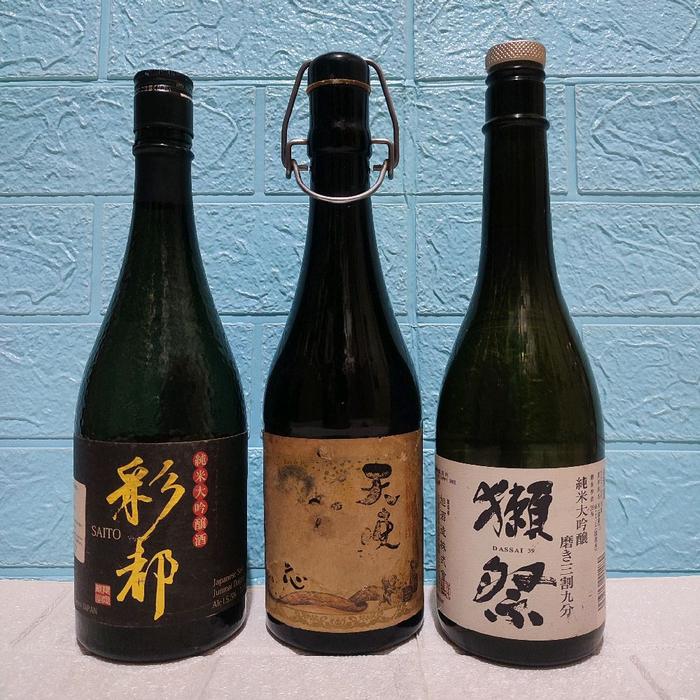 botol bekas_j a p a n e s set 3 pcs