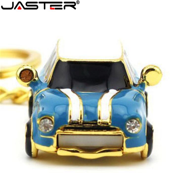 JASTER Mini Car USB Flash Drive Crystal Cars pen drive  pendrive