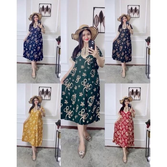 DASTER RENDA ARAB TERBARU MOTIF BUNGA MELATI CANTIK - LD 110 PB 115 - DASTER PEKALONGAN TERBARU - MA