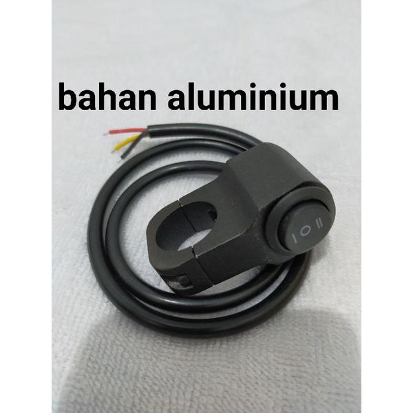 SAKLAR TOMBOL LAMPU ON OFF STANG SPION MOTOR SAKLAR ON OFF LAMPU MOTOR DOUBLE SWITCH saklar on off