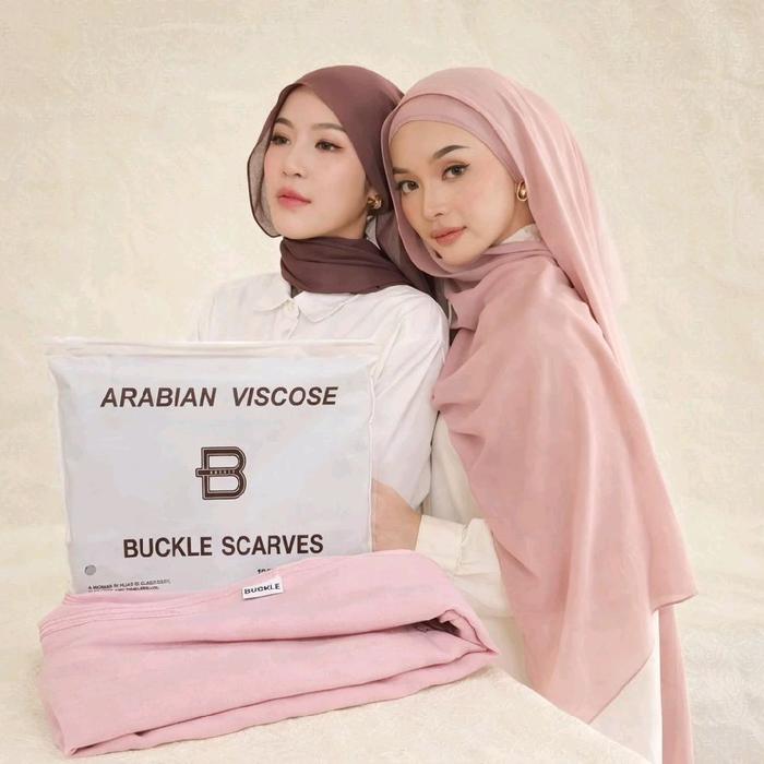 Jilbab Pashmina Viscose Arabian Buckle Scarves Nyaman Lembut Dipakai 175x75 / Pashmina Arabian