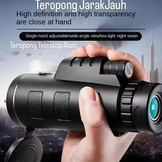 Teropong Jarak Jauh Teropong Teleskop Monocular Outdoor 40x60 Magnification 40 x 60 Waterproof