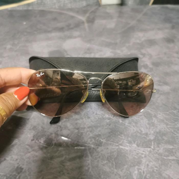 Kaca mata rayban aviator  large rb 30 25 made in  italy original