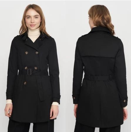 STRADIVARIUS TRENCH COAT HITAM BARU ASLI ORIGINAL