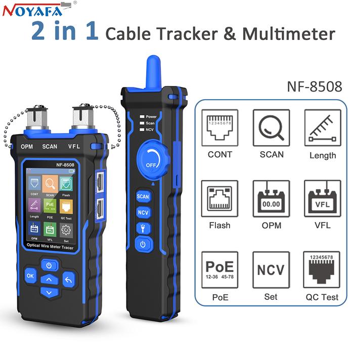 NOYAFA NF-8508 Network Cable Tester LAN Optical Power Meter Tester