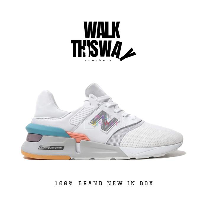 sepatu pria sneakers new balance 997s / sepatu new balance / sneakers unisex / white blue