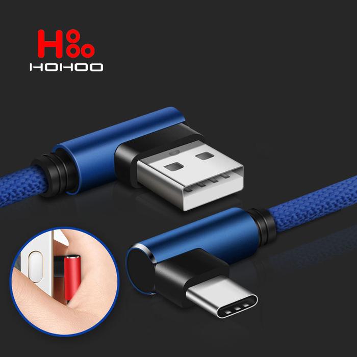 5A USB Type C Cable For Xiaomi Mi Redmi Huawei Mate 90 Degree Cell Phone Type C Cable Fast Charging 