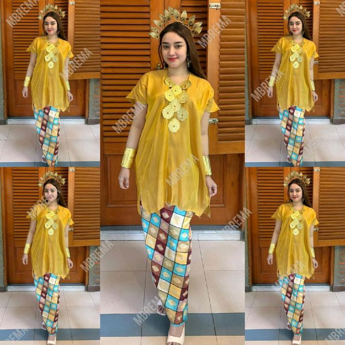 Baju Bodo Tokko Model Segiempat Klasik Polos Wanita Dewasa Seragam Pesta Dress Kondangan Remaja