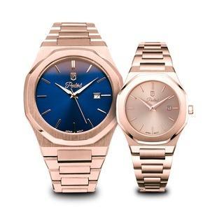 Jam Tangan Couple Parlent Palladium Femme Steel & Palladium Arctic Steel