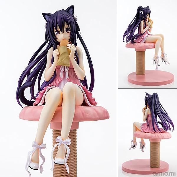 Action Figure Anime Date A Live Yatogami Tohka Telinga Kucing