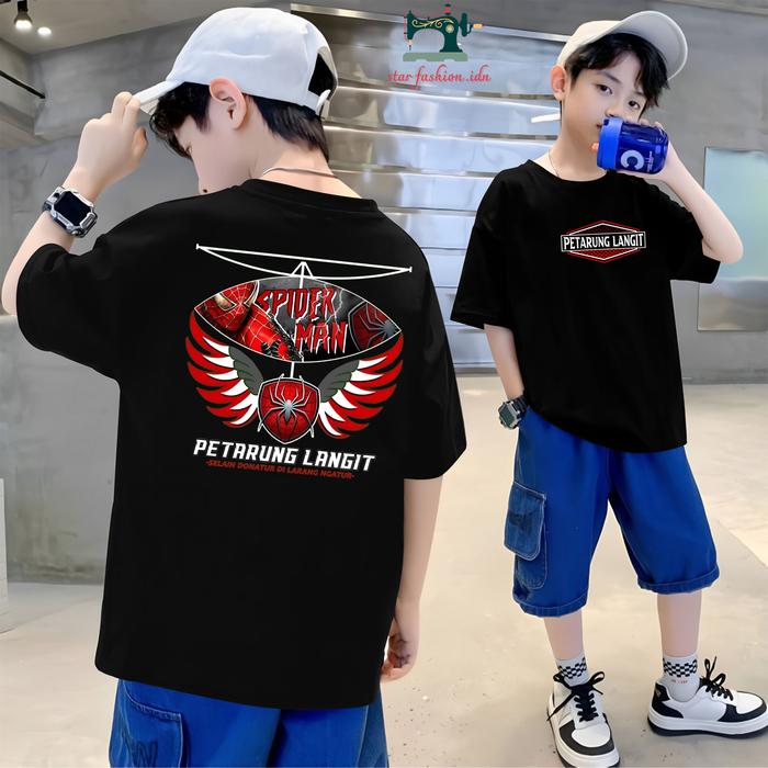 KAOS ANAK / KAOS LAYANGAN PETARUNG LANGIT SERI SPIDER MAN