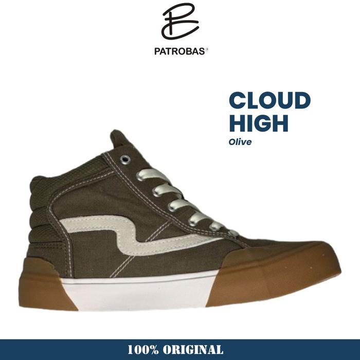 PATROBAS Cloud High Olive Original Sepatu Sneakers Petrobas Casual