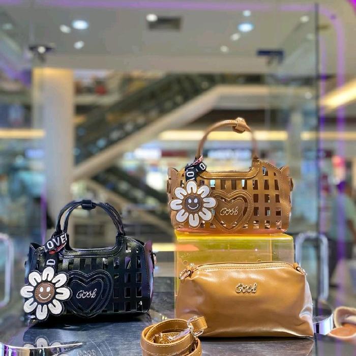 [Bisa COD] Tas Gosh Original New art 659 Black Brown