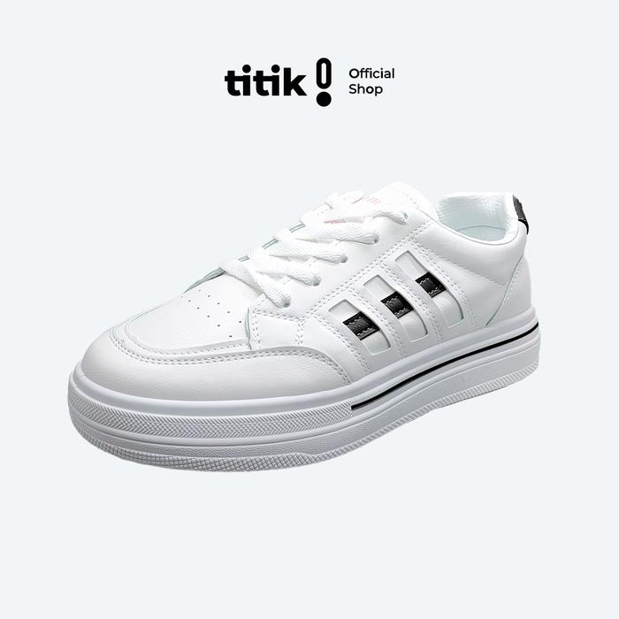 Titik Official - Sepatu Cewek Kasual Sneakers Wanita Casual Sport JAVA PU Leather Injeksi Molding Se