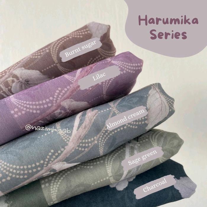 Hijab Harumika series | motif voal | Muslim | by nazimahijab