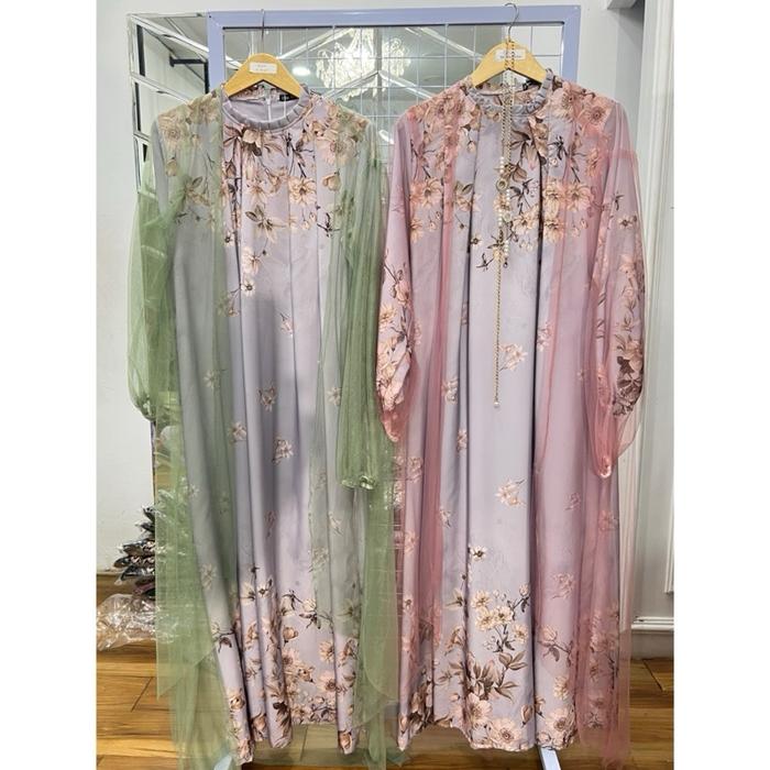 Aster Set Outer Silky mix Tille All Size Ori Arrafa Syari
