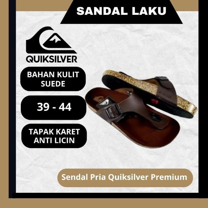 SENDAL KULIT PRIA QUIKSILVER PREMIUM SANDAL JEPIT BEST SELLER