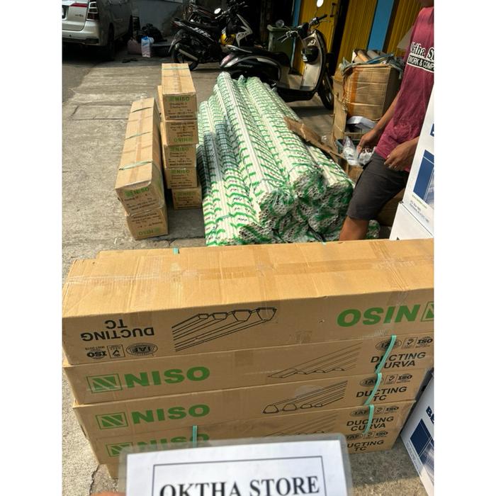 NISO cable floor duct  20x70 mm 1 meter CURVA tape tc kabel lantai duct Lantai