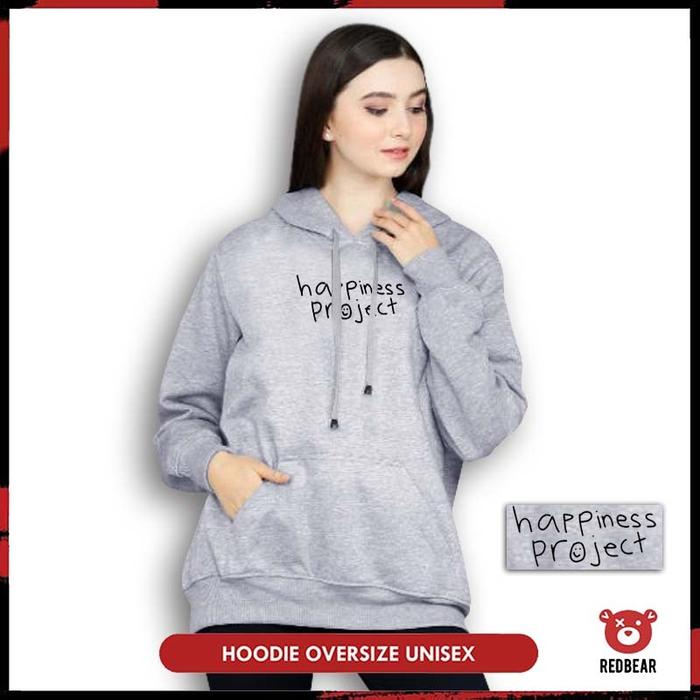 Redbear Hoodie Jumper Happiness Project (sablon) M-XXL | Wanita & Pria
