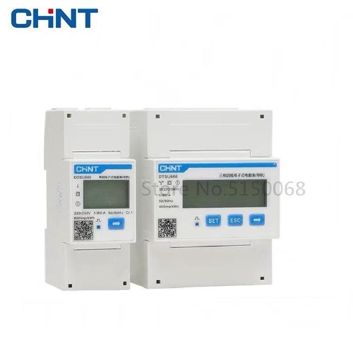 CHINT DDSU666 DTSU666 80A Single Three Phase MODBUS RS485