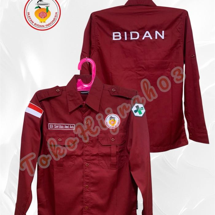 KEMEJA BIDAN TERBARU BIG SIZE KEMEJA BIDAN TERBARU SERAGAM PDH DAN PDL BIDAN KEMEJA PDH DAN PDL BIDA