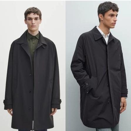 MASSIMO DUTTI JAKET PRIA OVERSIZE HITAM BARU ASLI ORIGINAL