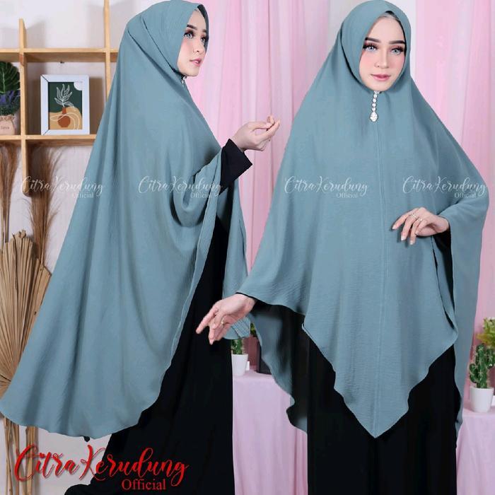 Instan Bergo Crinkle Pet / Bergo Crinkle Airflow Pet Antem / Hijab Crinkle premium