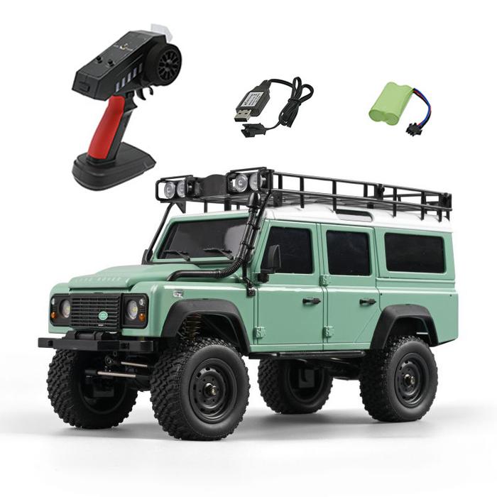 MN MN111 D110 2.4G Rc Car RTR Version 1/18 4WD Climbing Car 180 Motor LED Light Portal Axle Metal Bo