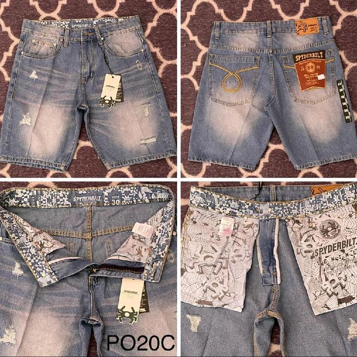 ( Po20C ) CELANA JEANS PENDEK SPYDERBILT PLANET SURF