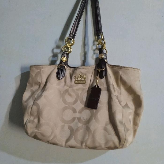 coach/tas coach wanita/tas/coach canvas/tas bahu/shoulder bag/bag/tas original coach