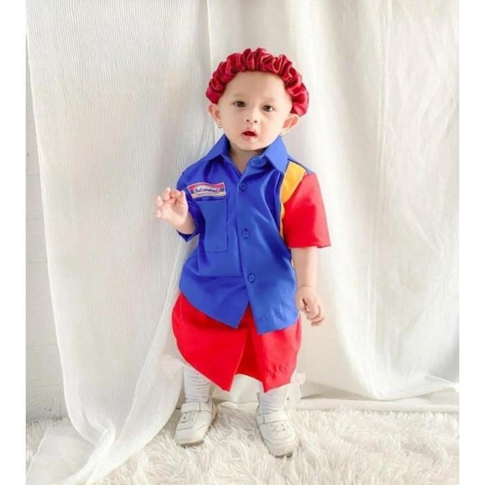 Kostum Photoshoot Seragam Indomaret Baby & Anak // Kostum Anak Viral // Seragam Indomaret Junior