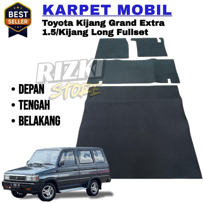 Karpet Mobil Kijang Long/Kijang Grand Extra 1.5/Kijang Super LXS Fullset