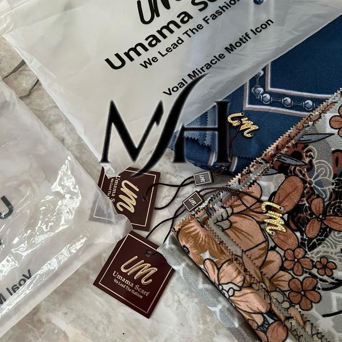 Hijab Premium Umama Scarf The Fashion Motif Icon/ Kerudung Segi Empat Umama Scarf Fashion
