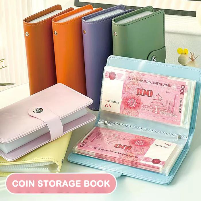 < INLIFE > Buku Tabungan Keluarga Notebook A6 Dompet Zipper PU Macaron Buku Uang Saku Buku Budget Pl