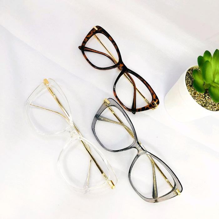 KACAMATA CAT EYE KODE ILY 9012(NORMAL/MIN/PLUS/CYL)  | ANTI RADIASI | BLUERAY| PHOTOCROMIC |  BLUECR