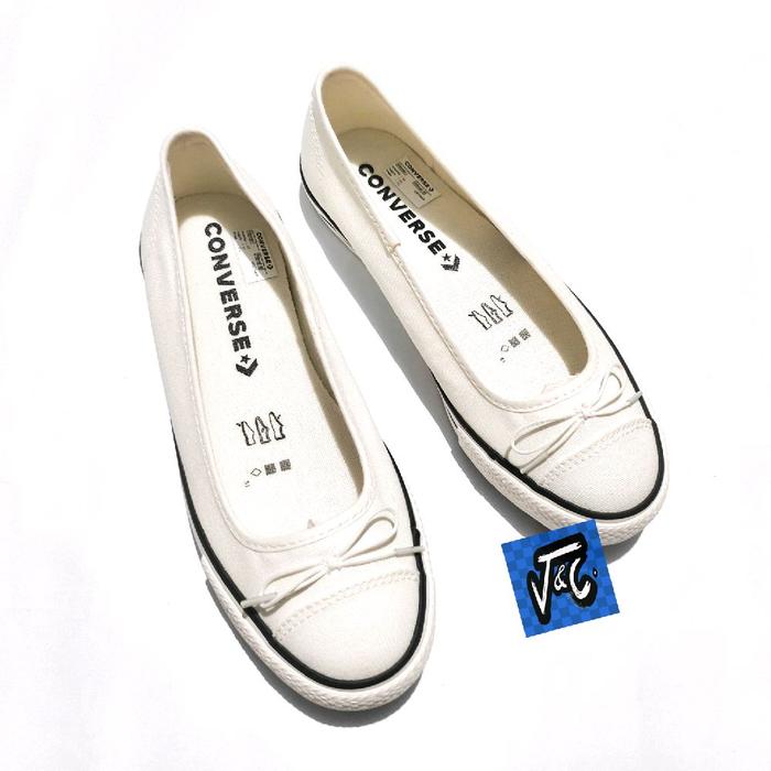 Converse Chuck Taylor All Star Dainty Ballerina Ballet Flat Clean Canvas Ox Egret