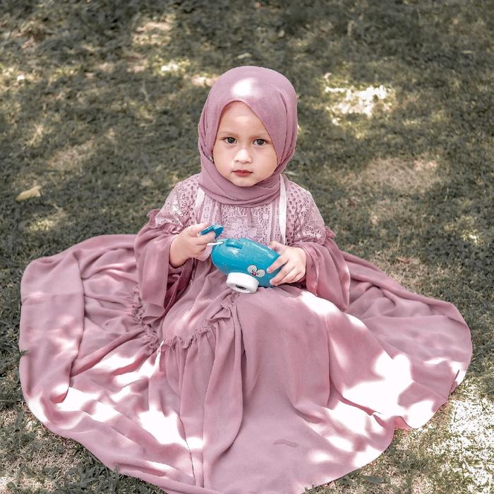 Azzahra Dress by Luvmoslem | Gamis Anak Premium Original Couple Mom